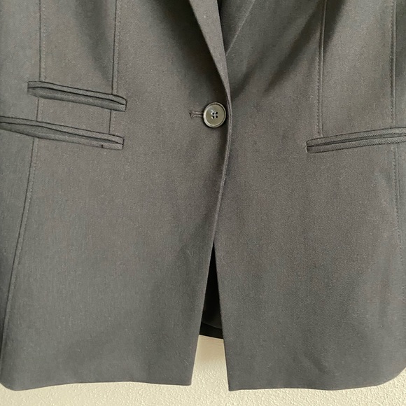 Antonio Melani Womens Blazer Size 6 Black One Button Office Business Careerwear - Picture 4 of 9